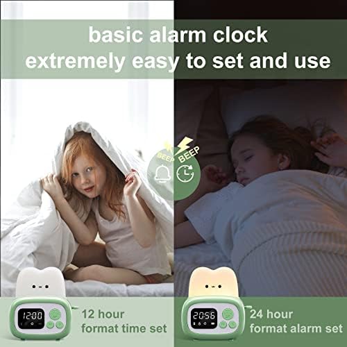 QANYI Small Timer Clock Toaster Lamp, Cute Night Light with Time Management Tool and Table Clock Alarm Digital Timer for Kids, ABS+PC Kids Lamp Birthday Gifts for Teen Toddler Baby Girls Boys - Image 4