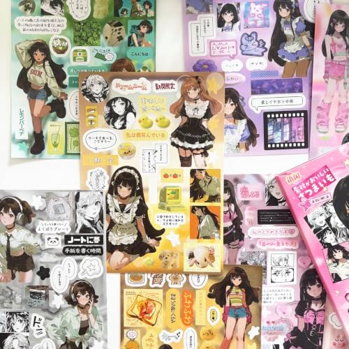 Japanese Stickers Book for Journaling Supplies,Girls Stickers for Planner - Image 4