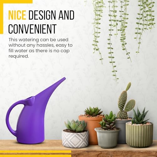 KP Kool Products Watering Can 1/2 Gallon - Small Watering Can for Indoor Plants - Outdoor Watering Can - Purple Plant Waterer - Plastic Watering Can for Garden - 1 Pack - Image 5
