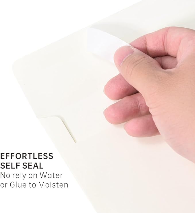 Keketer A7 Cream White 5x7 Printable Envelopes 50 Pack Self - Seal, for 5x7 Cards, Weddings, Invitations, Baby Shower 5.25 x 7.25 Inches