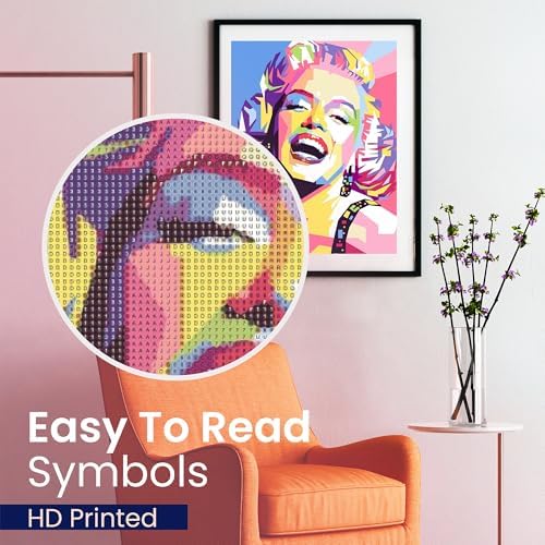Celebrity Pop Art Diamond Movie Star Kit for Adults 5D Round Drill 12x16 - Image 6