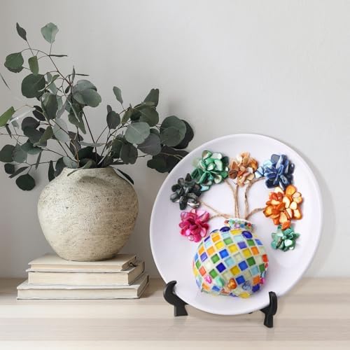 LemonRoad 3 Sets DIY Vase Mosaic Painting Kits, DIY Mosaic Arts and Craft Kits with Accessories, Handmade Sticker Painting Gem Art Kit for Adults, Room Decoration - Image 2