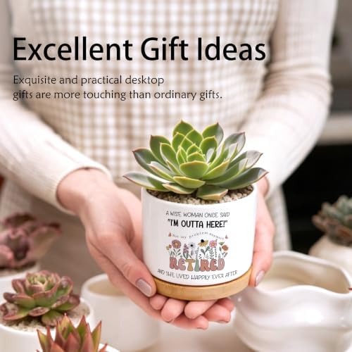 Retirement Gifts for Women Planter Pots - Image 4