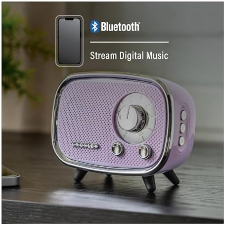Crosley CR3039A-LN Rondo Portable Bluetooth Speaker, Lavender - Image 4