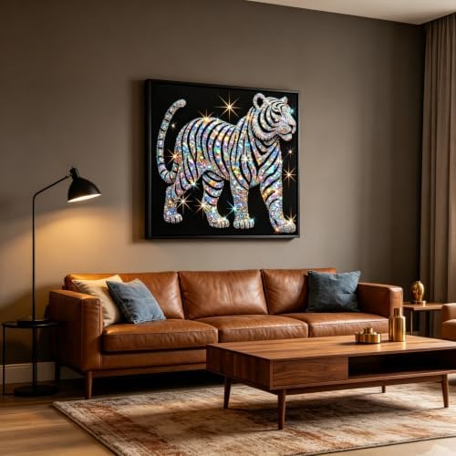 BYGFHLYW Tiger 5D Diamond Painting Kit for Adults, Animal Diamond Art Kits - Image 2