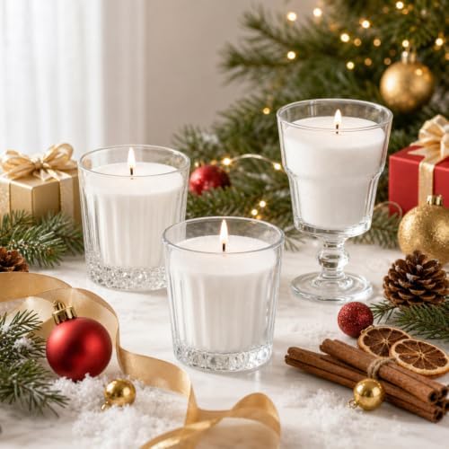 Lounsweer 10 lb Peppermint Pearled Candle Wax 400 Wicks DIY Kit Christmas - Image 5