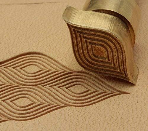 DandS ltd Leather Stamp Tool, Professional Steel Craft Tool for Leatherworking, Embossing, Carving & Stamping Leather Projects, Belts Wallets & DIY Projects Compatible with Mallet #182