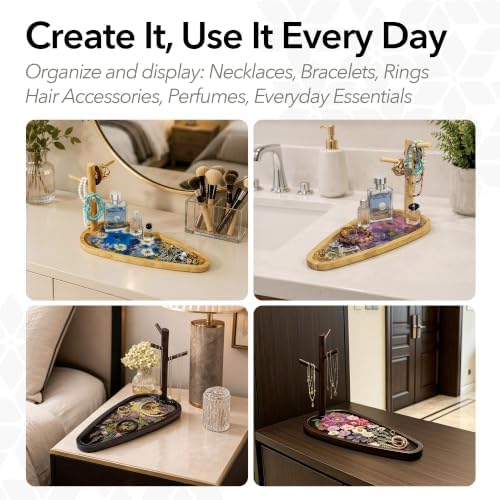 Auraeve All-in-One DIY Resin Craft Kit - Flower Jewelry Stand for Adults - Image 5