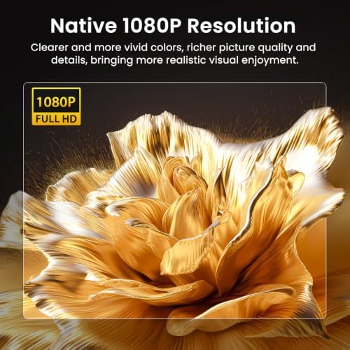 HAPPRUN Native 1080P Bluetooth Projector - Standard - Image 2