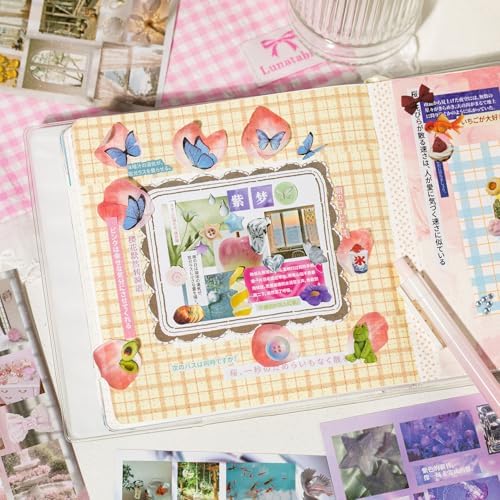 Japanese Sticker Book for Journaling Supplies,g,Dreamcore Scrapbook Sticker - Image 6