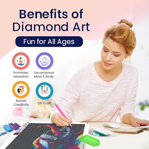 Marvel Venom Diamond Art for Adult 5D Wall Decor Full Round Drill Kit 12x12 - Image 3