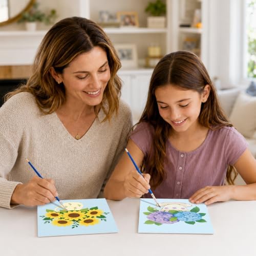 8 Pack Pre Drawn Canvas Painting Kits for Adults Sip and Paint Kit - Image 5