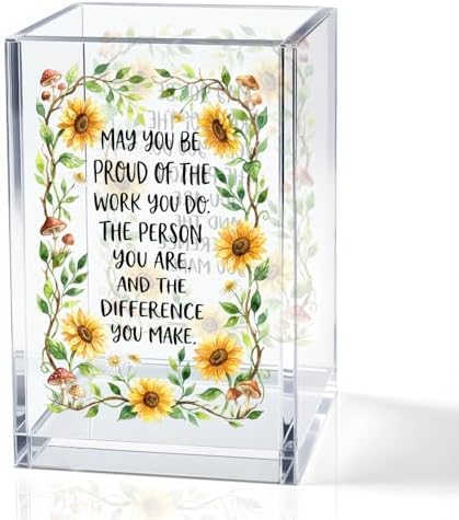 May You Be Proud Of The Work You Do Acrylic Pencil Holder Cup Gifts by QYUVK