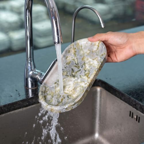 Koville Green Marble Vanity Tray for Bathroom Countertop - Image 7