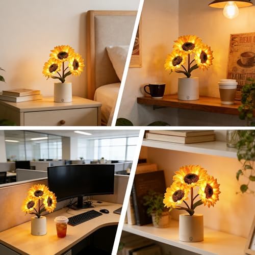 Sunflower Lamp Decor Meaningful Gifts for Women Mom Grandma Her Birthday - Image 2