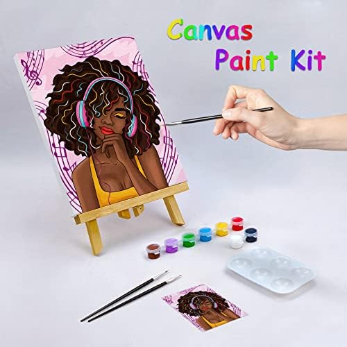 Nuberlic Sip and Paint Pre Drawn Canvas to Paint Kits for Adults Girls - Image 2