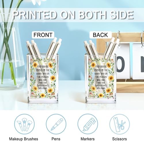 May You Be Proud Of The Work You Do Acrylic Pencil Holder Cup Gifts - Image 3