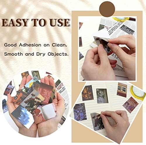 600 Pieces Washi Sticker Set, 12 Set Scrapbooking Diary Planner Album Diary Notebook, Scrapbooking Sticker Journaling Supplies for DIY Arts and Crafts Card Making Laptop Decoration - Image 5
