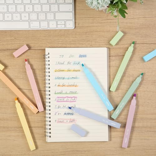 Mr. Pen- Aesthetic Highlighters No Bleed, 8 Pack, Assorted Colors | Chisel Tip, Cute Highlighters Assorted Colors for Journaling, Highlighting, Underlining, Fast Dry, Back to School Supplies - Image 7