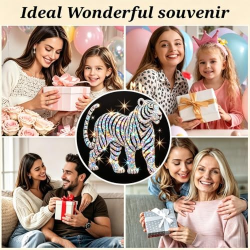BYGFHLYW Tiger 5D Diamond Painting Kit for Adults, Animal Diamond Art Kits - Image 6
