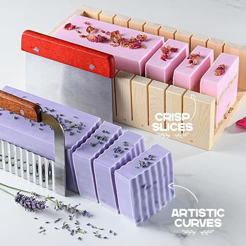 Soap Making Kit with Melt & Pour Base, Cutting Box, Molds, Fragrances - for Adults & Kids by Prime Creations. - Image 6