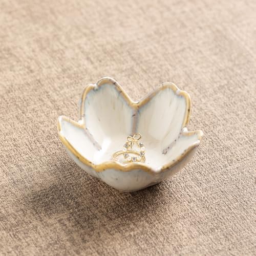 Floral Vanity Tray, Ceramic Jewelry Dish for Rings by Unknown