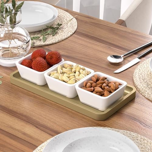 Weenson Gold Bathroom Vanity Tray for Countertop Perfume Makeup Jewelry Decor Candle, Bamboo Kitchen Tray for Soap Dispenser Spice Coffee, Toilet Tank Tray 11.81”L x 6.1”W x 0.79”H - Image 6