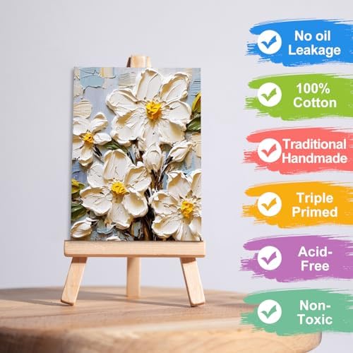 ESRICH 12 Pack 5x7 Small Canvas for Painting, Ideal for Kids & Beginners - Image 3