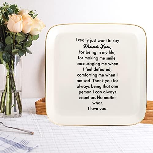 Thank You Gifts for Women Birthday & Christmas, Ceramic Jewelry Dish - Image 7