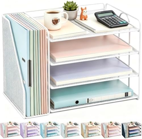gianotter 4-Tier Paper Organizer With Magazine Holder by gianotter