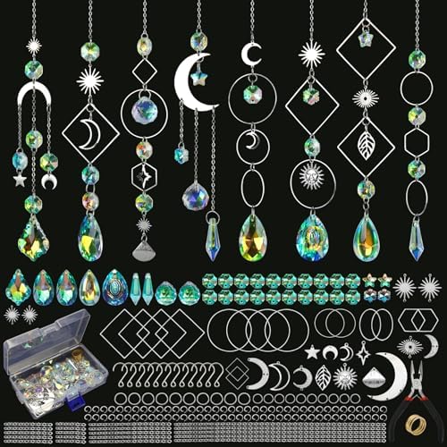 228pcs Sun Catcher Kits for Adults, DIY Arts and Crafts for Women by Worgree