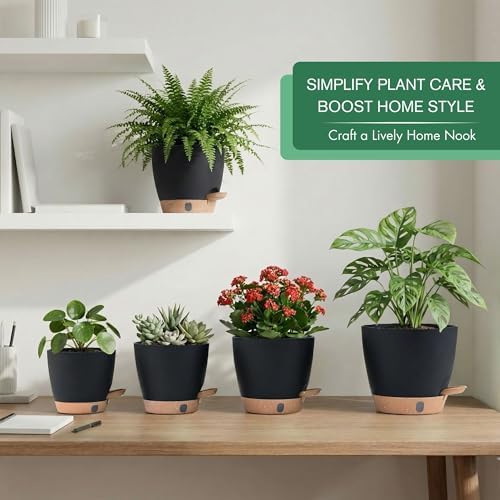 Self Watering Pots for Inoor/ Ourdoor Plants 5/5.5/6/6.5/7" Flower Pot - Image 2