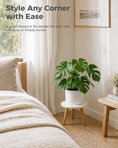 Bamworld Plant Stand Indoor Small Plant Table for Large Plant - Image 4