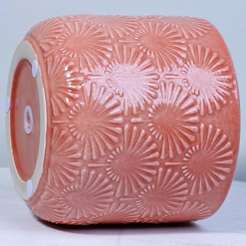 Boho Ceramic Flower Pot, 6.7" Modern Planter for Indoor Outdoor Plants - Image 5