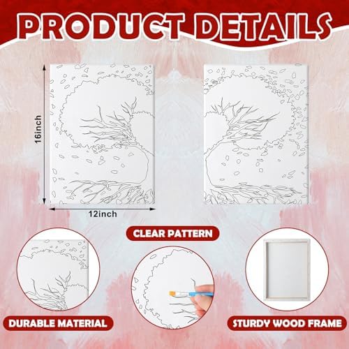 Zhanmai 2 Pack Sip and Paint Kit for Couples Date Night - Image 2