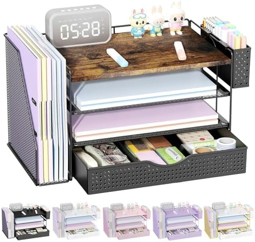 Wood Desk Organizers and Accessories with File Sorters & Catalog Racks by gianotter