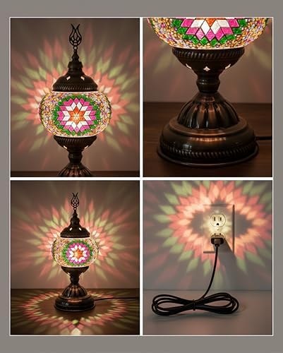Ottoman Mosaics Turkish Mosaic Lamp Kit | DIY Art & Craft Project for Adults | Make Your Own Handmade Lamp (Green) - Image 4