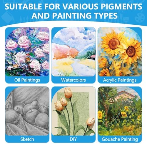 ESRICH Small Canvases for Painting, 6 Pack Canvas 5x7 Inch Stretched Canvas 2/5" Profile Primed Acid Free Painting Canvas for Kids for Oil Paint,Watercolor,Acrylic Paint,Gouache &Tempera. - Image 6