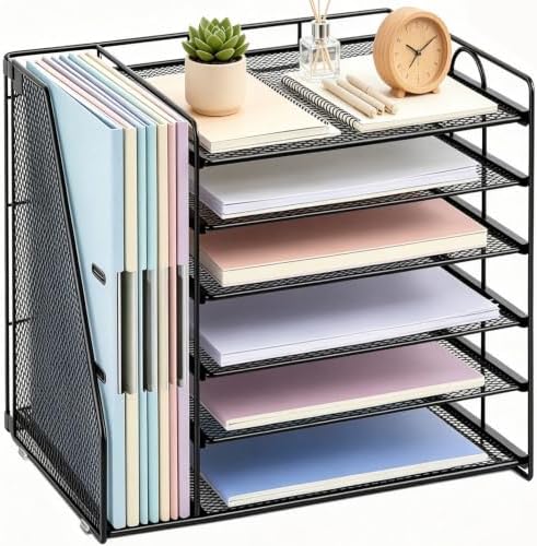 gianotter 6-Tier Paper Organizer With Magazine Holder by gianotter