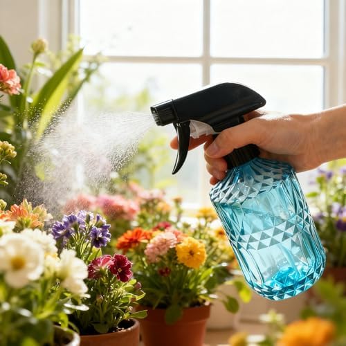 YYTSGG Glass Plant Mister Bottle, 15oz, Blue - Image 4