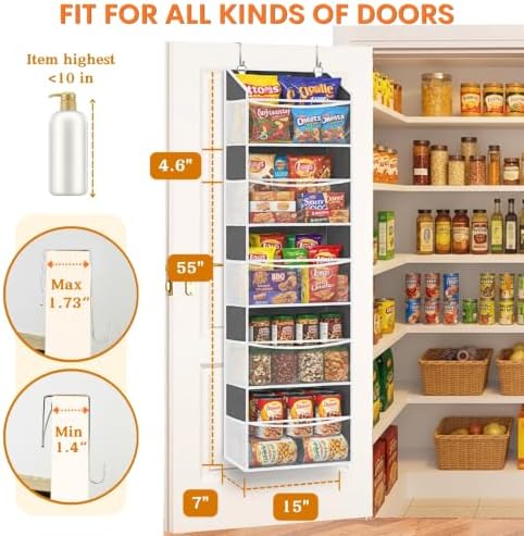 Ofiray-home 5Tiers Over Door Organizer, Weekly Clothes Organizer for Kids - Image 4