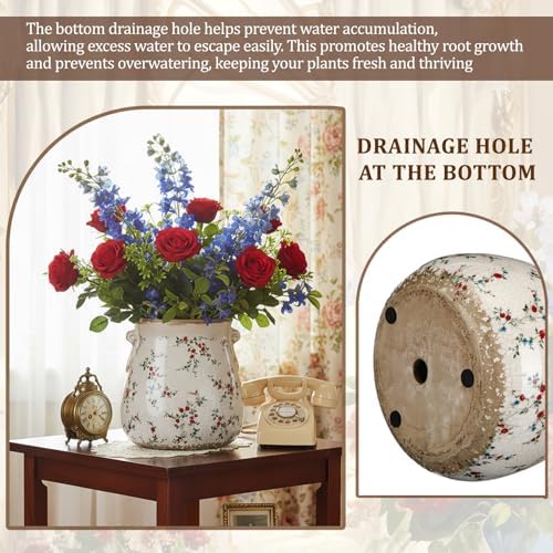 Ceramic Scroll Planter 6.5 Inch, Milky - Image 4