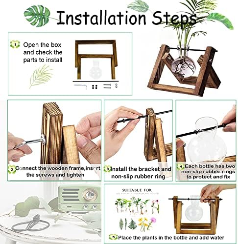 Kingbuy Plant Propagation Station Bulb Vase, 1 Bulb Vase - Image 6