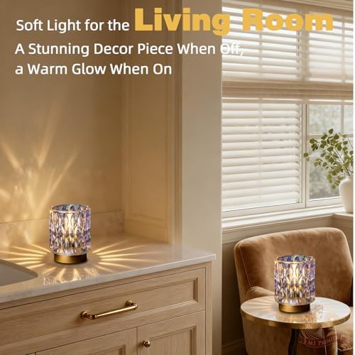 Battery Operated Table Lamp Timer, Small Cordless Lamps Decorative, 2 Pearl - Image 6