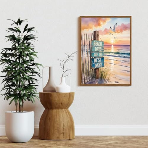 Beach scenery Diamond Art Kits for Adult Diamond Painting Kit for Beginner - Image 4