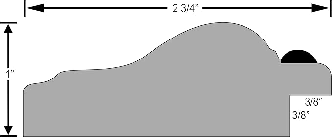OVALCREST Oval Beveled Wall Mirror for Home Decor - Heritage Style - Vintage Walnut - 29x41 Outside Dimensions