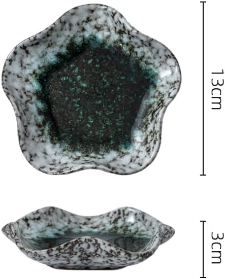 Ceramic Jewelry Tray, Decorative Trinket Dish for Rings, Earrings, Necklaces, Bracelets, Watch & Keys, Birthday, Mother's Day & for Women, 5.3 Inch, Moss Frost - Image 2