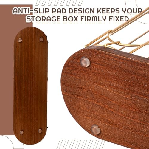 Geelin 18oz Adjustable Coffee Cup Dispenser with Wooden Base, Cup and Lid Holder, Cups Holder Organizer for Coffee Pod Straw and Lid Storage(4-compartment Single,Color 2) - Image 5