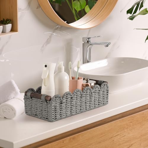 Bathroom Decor Basket for Toilet Paper Storage Baskets For Organizing - Image 4