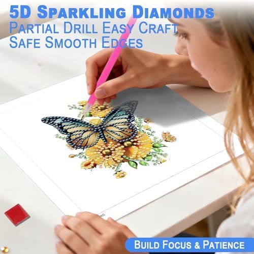 DOZEEZOP 12-Pack Small Diamond Art Kit for Adults Teens 7"x7" - Image 5